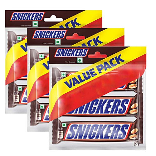SNICKERS VALUE PACK 3IN1 135G - SuperMarcheStore