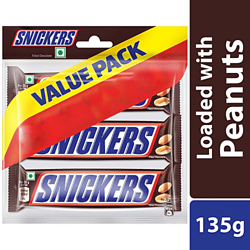 SNICKERS VALUE PACK 3IN1 135G - SuperMarcheStore