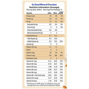 SO GOOD ALMOND CHOCOLATE MILK 200ML - SuperMarcheStore