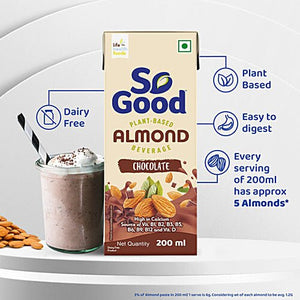 SO GOOD ALMOND CHOCOLATE MILK 200ML - SuperMarcheStore