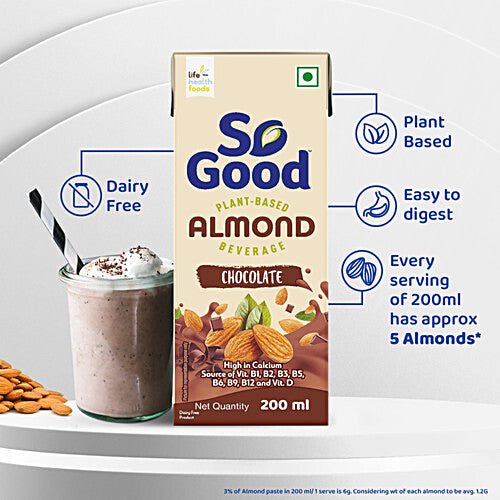 SO GOOD ALMOND CHOCOLATE MILK 200ML - SuperMarcheStore