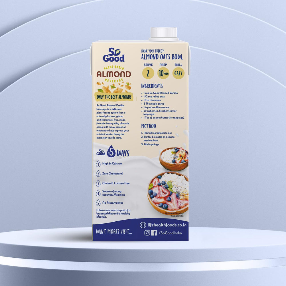 SO GOOD ALMOND MILK VANILLA - SuperMarcheStore