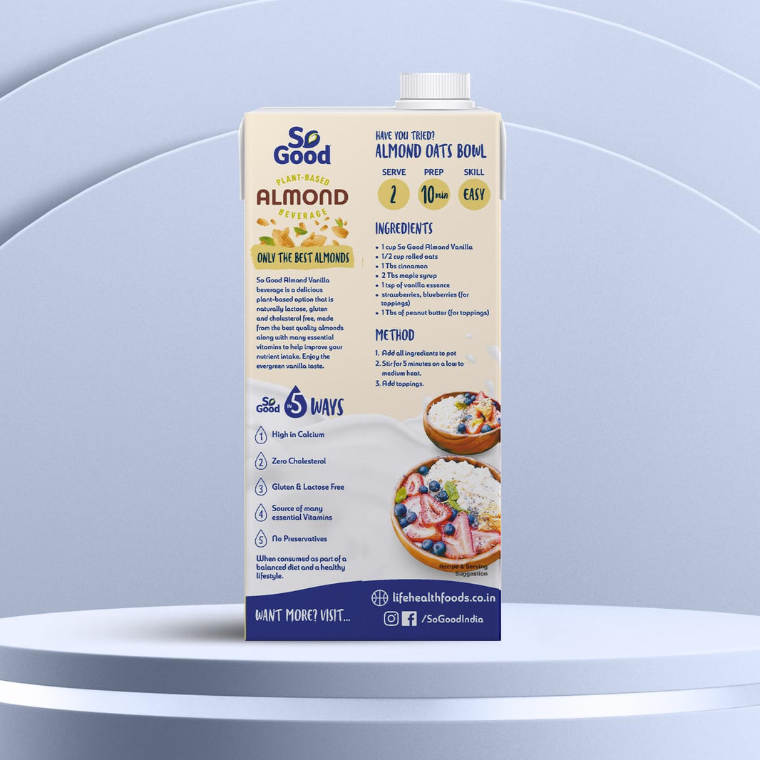 SO GOOD ALMOND MILK VANILLA - SuperMarcheStore
