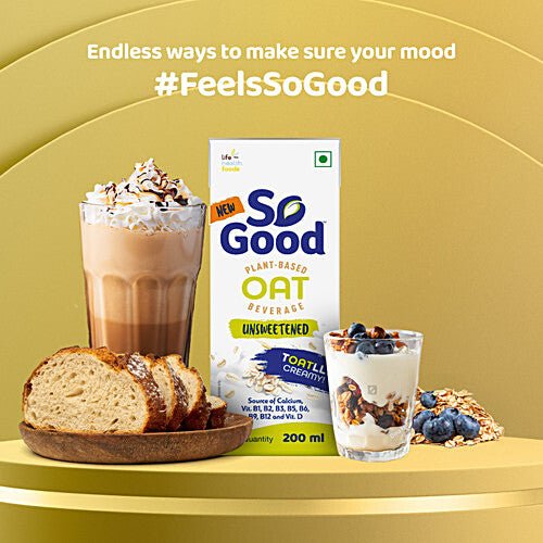 SO GOOD OAT BEVERAGE UNSWEETENED 200 ML - SuperMarcheStore