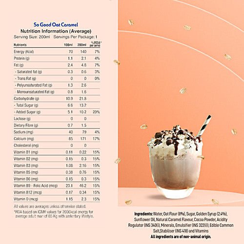 SO GOOD OAT CARAMEL 200ML - SuperMarcheStore