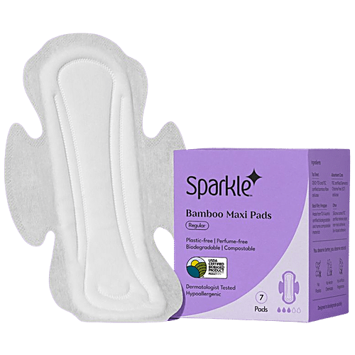 SPARKLE BAMBOO MAXI PADS REGULAR 7N - SuperMarcheStore