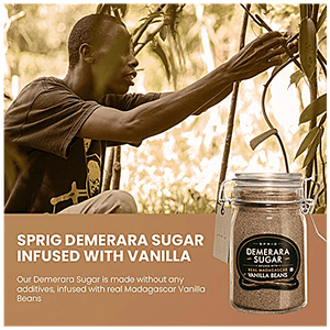 SPRIG DEMERARA SUGAR VANILLA BEANS 175g - SuperMarcheStore