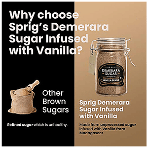 SPRIG DEMERARA SUGAR VANILLA BEANS 175g - SuperMarcheStore