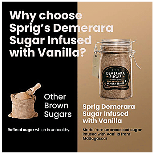 SPRIG DEMERARA SUGAR VANILLA BEANS 175g - SuperMarcheStore