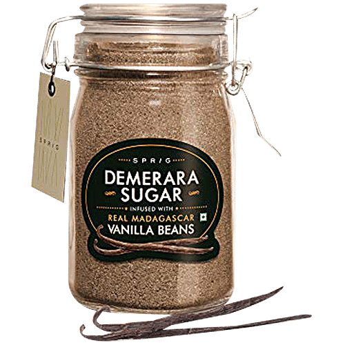 SPRIG DEMERARA SUGAR VANILLA BEANS 175g - SuperMarcheStore