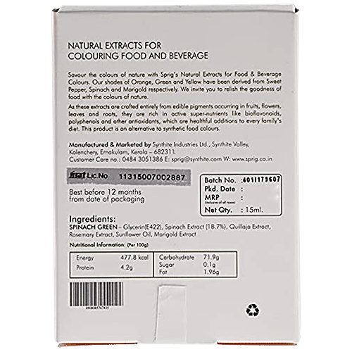 SPRIG FOOD COLOUR SPINACH GREEN BX 15ml - SuperMarcheStore