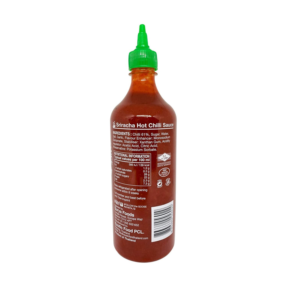 SRIRACHA HOT CHILLI SAUCE 730ML - SuperMarcheStore