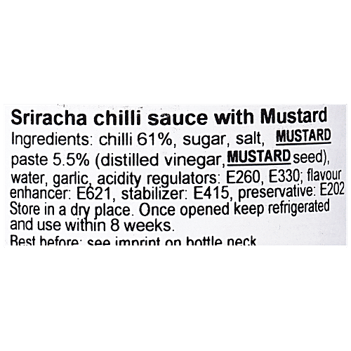 SRIRACHA MUSTARD SAUCE 200 ML - SuperMarcheStore