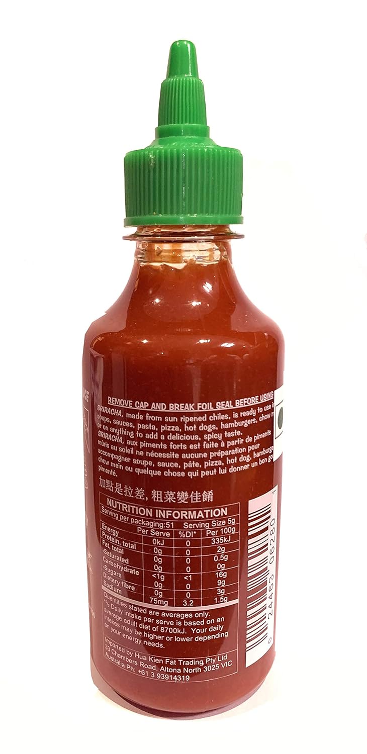 SRISACHA HOT CHILI SAUCE 255G - SuperMarcheStore