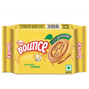 SUNFEAST BOUNCE PINEAPPLE CREME BISCUITS 64 GM - SuperMarcheStore