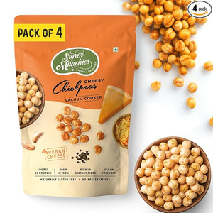 SUPER MUNCHIES CHEESY CHICKPEAS VACUM COOKED 50 GM - SuperMarcheStore