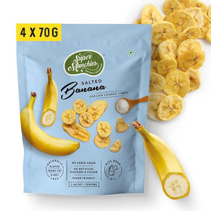 SUPER MUNCHIES VACUUM COOK SALTED BANANA 50 GM - SuperMarcheStore