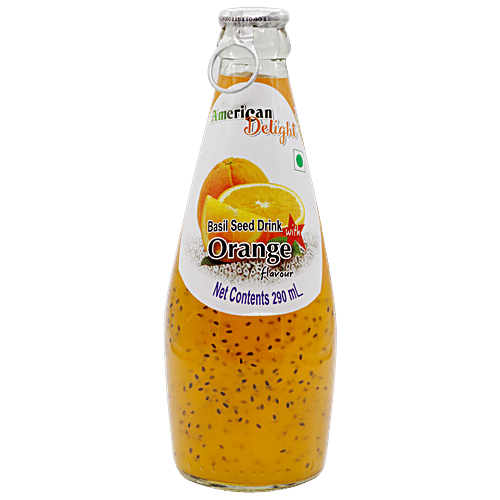 SWISS DELIGHT BASIL SEED WITH ORANGE JUICE 290 ML - SuperMarcheStore