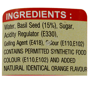 SWISS DELIGHT BASIL SEED WITH ORANGE JUICE 290 ML - SuperMarcheStore