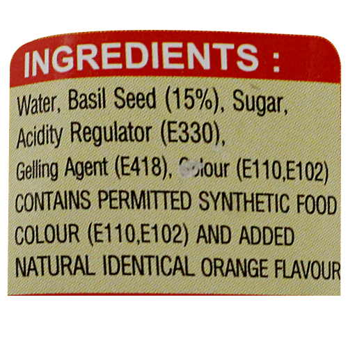 SWISS DELIGHT BASIL SEED WITH ORANGE JUICE 290 ML - SuperMarcheStore