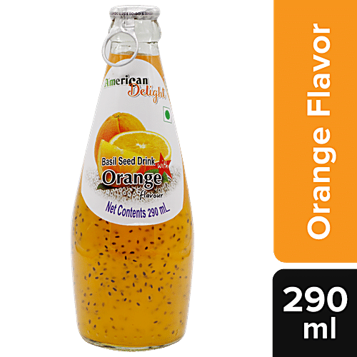SWISS DELIGHT BASIL SEED WITH ORANGE JUICE 290 ML - SuperMarcheStore