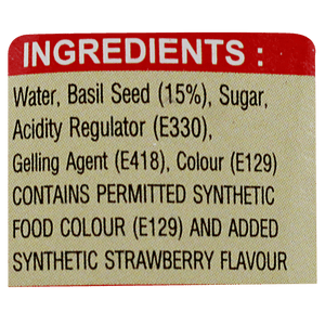 SWISS DELIGHT BASIL SEED WITH STRAWBERRY JUICE 290 ML - SuperMarcheStore