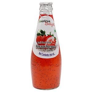 SWISS DELIGHT BASIL SEED WITH STRAWBERRY JUICE 290 ML - SuperMarcheStore