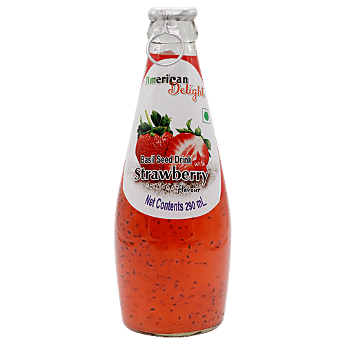 SWISS DELIGHT BASIL SEED WITH STRAWBERRY JUICE 290 ML - SuperMarcheStore