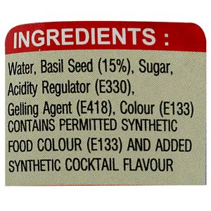 SWISS DELIGHT BASIL SEEDS WITH COCKTAIL JUICE - SuperMarcheStore