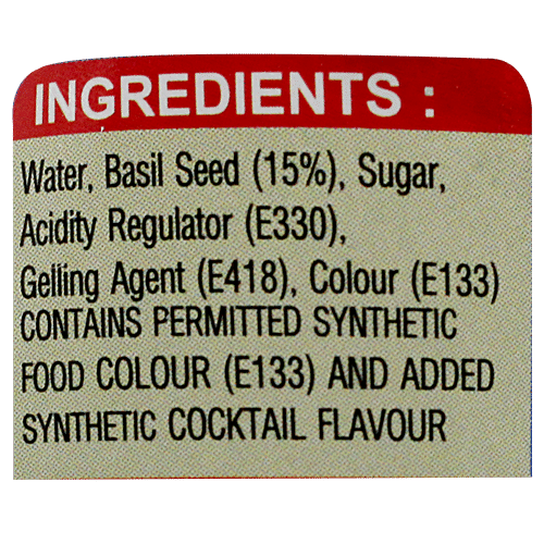 SWISS DELIGHT BASIL SEEDS WITH COCKTAIL JUICE - SuperMarcheStore