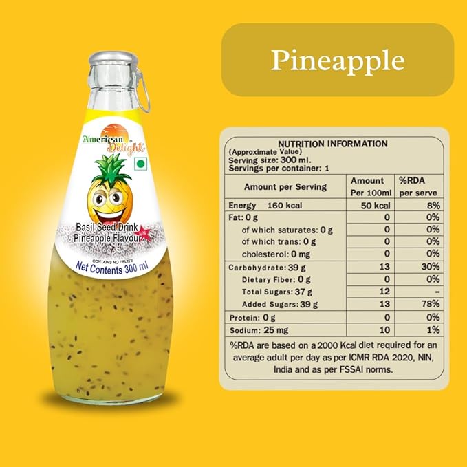 SWISS DELIGHT BASIL SEEDS WITH PINEAPPLE - SuperMarcheStore