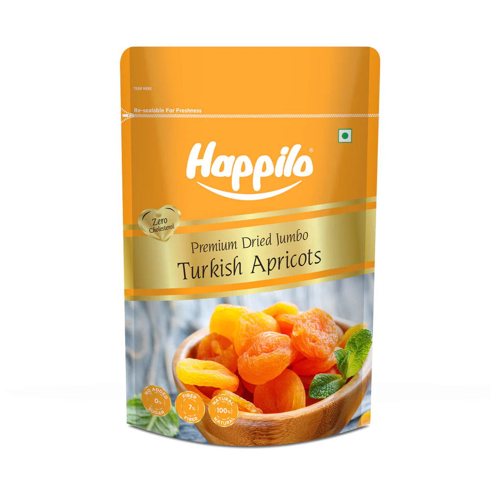 HAPPILO DRIED TURKISH APRICOTS 200G