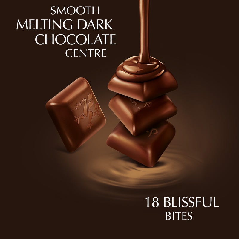 LINDT LINDOR 18 INDIVISUAL PCS EXTRA DARK CHOC 100 GM