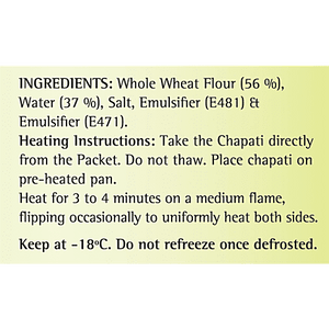 TASTY FRESH PLAIN WHOLEWHEAT CHAPATI - SuperMarcheStore