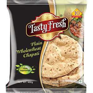 TASTY FRESH PLAIN WHOLEWHEAT CHAPATI - SuperMarcheStore