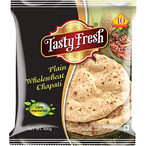 TASTY FRESH PLAIN WHOLEWHEAT CHAPATI - SuperMarcheStore