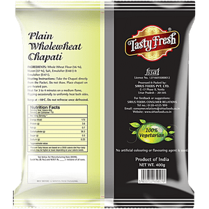 TASTY FRESH PLAIN WHOLEWHEAT CHAPATI - SuperMarcheStore