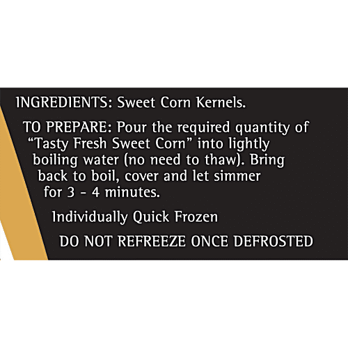 TASTY FRESH SWEET CORN 500 GM - SuperMarcheStore