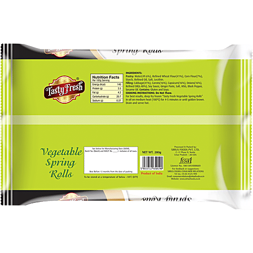 TASTY FRESH VEGETABLE SPRING ROLL - SuperMarcheStore