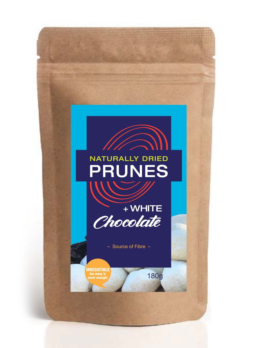 TBC WHITE CHOCOLATE PRUNES - SuperMarcheStore