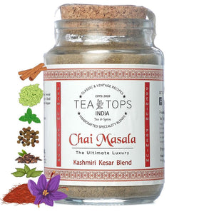TEA TOPS INDIA CHAI MASALA KASHMIRI KESAR BLEND 75 GM - SuperMarcheStore