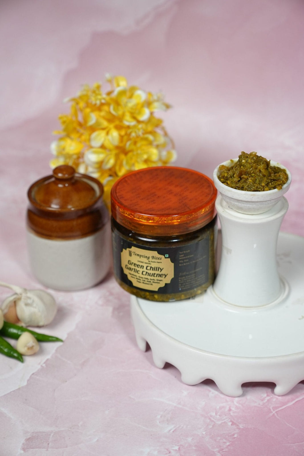 TEMPTING BITES GREEN CHILLY GARLIC CHUTNEY - SuperMarcheStore