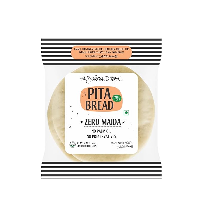 THE BREAD CRAFT PITA BREAD PACK OF 4 210 GM - SuperMarcheStore