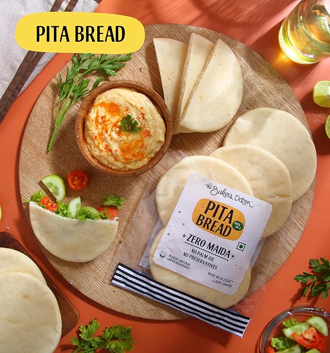 THE BREAD CRAFT PITA BREAD PACK OF 4 210 GM - SuperMarcheStore