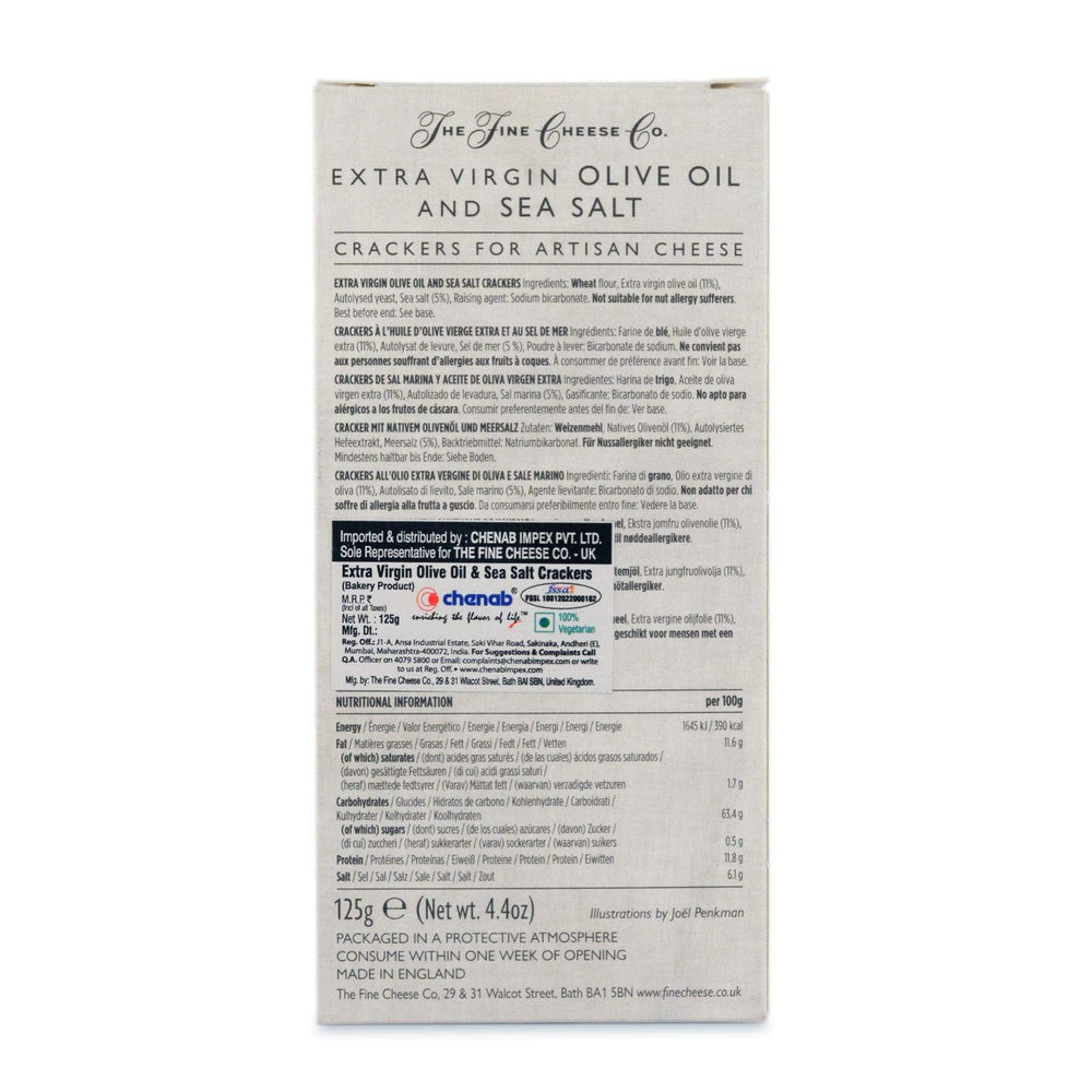 THE FINE CHEESE CO SEA SALT CRACKERS 125G - SuperMarcheStore