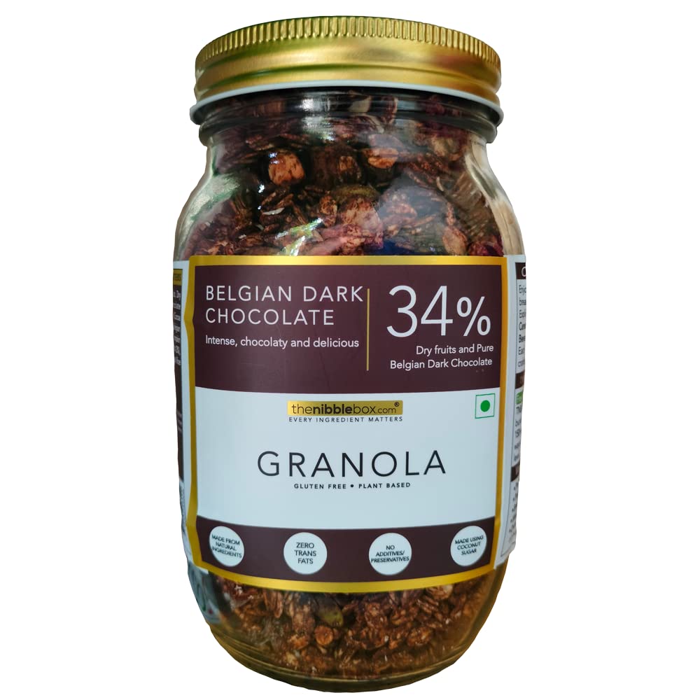THE NIBBLE BOX BELGIAN DARK CHOCOLATE GRNL 500 JAR - SuperMarcheStore