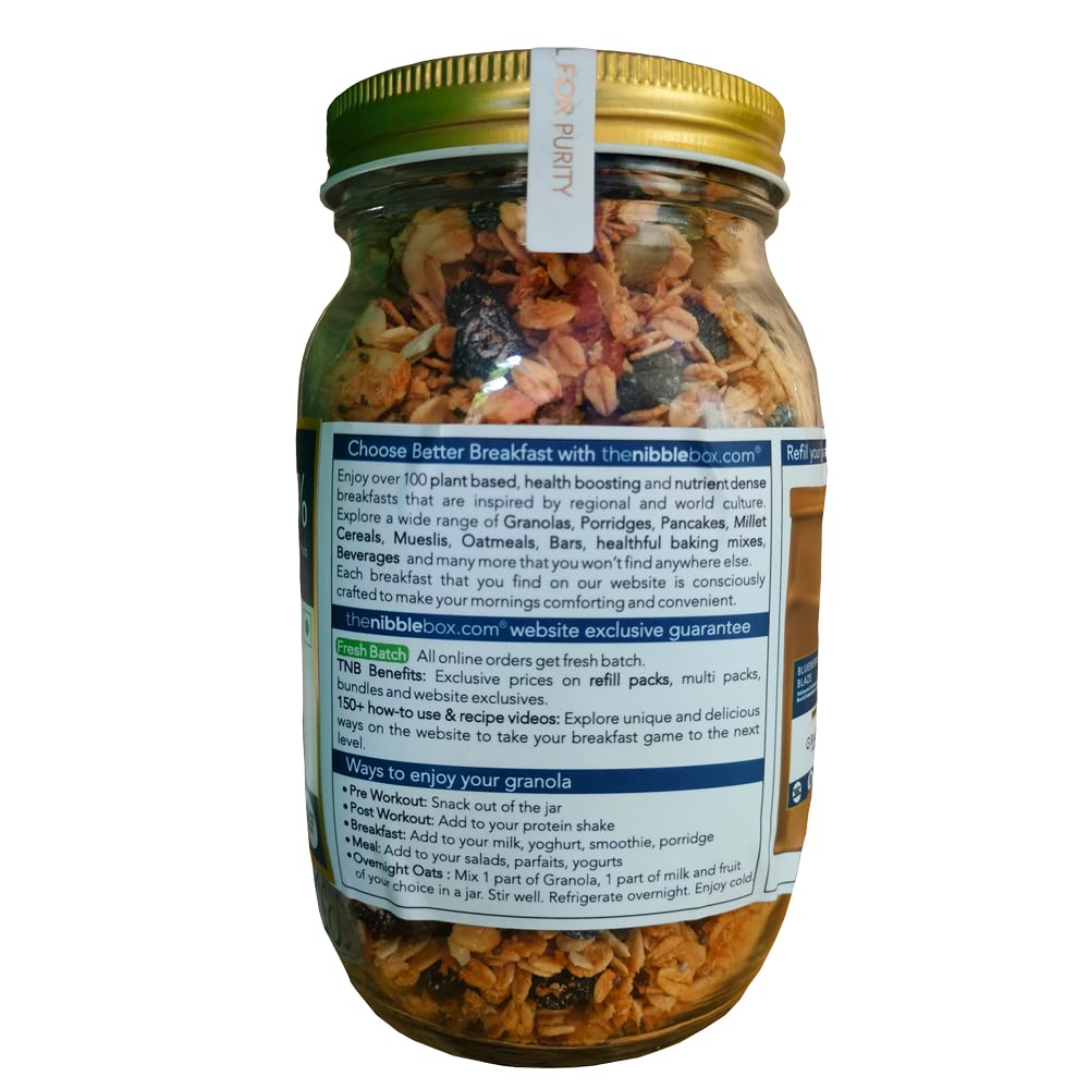 THE NIBBLE BOX BLUEBERRY BLAZE GRNL JAR 500 GM - SuperMarcheStore