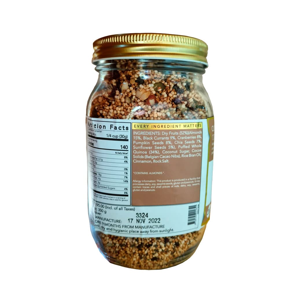 THE NIBBLE BOX QUINOA CRSE GRNL JAR 350G - SuperMarcheStore