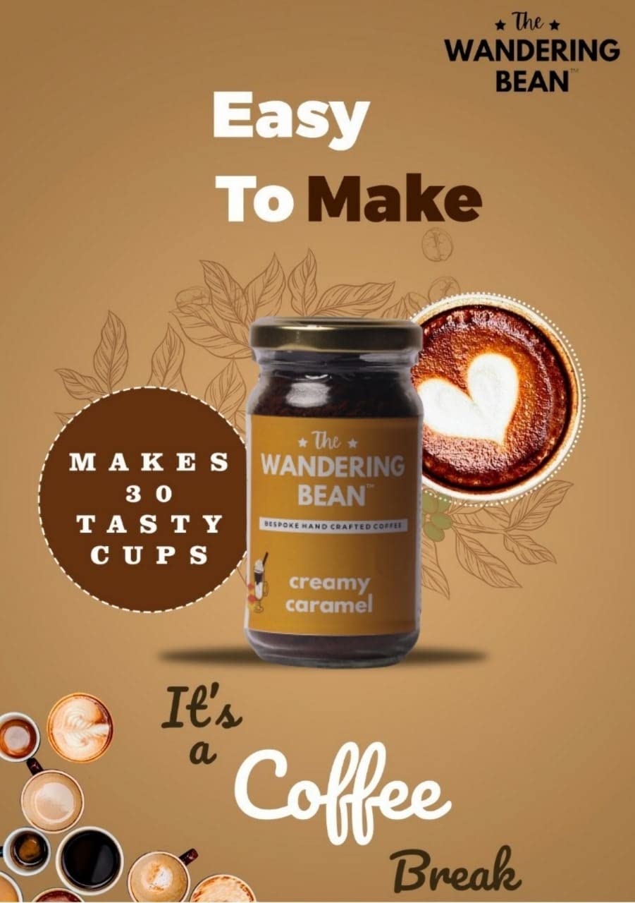 THE WANDERING BEAN CREAMY CARAMEL COFFEE 60 GM - SuperMarcheStore