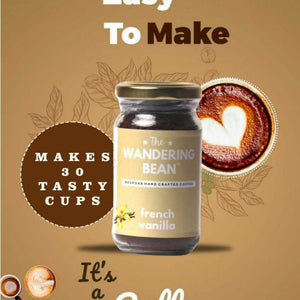 THE WANDERING BEAN FRENCH VANILLA COFFEE 60 GM - SuperMarcheStore